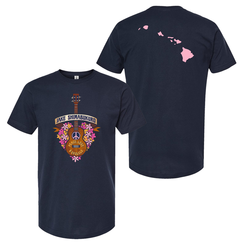 Peace Love & Ukulele T-Shirt – Jake Shimabukuro Official Merchandise